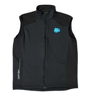 Galvin Green Insula Technology Black Full Zip Vest Golf Casual Size Large Logo
